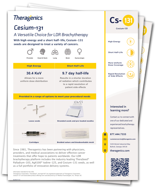 Cs-131 Sales Sheets